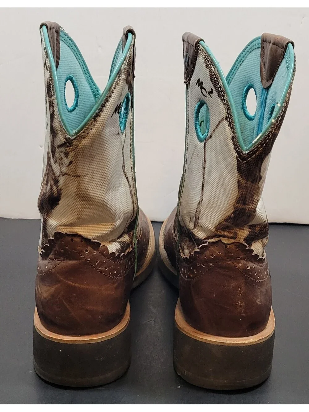 Ariat Fatbaby Women Size 8B Brown Camo Classic Cowgirl Western Boots 10009503
